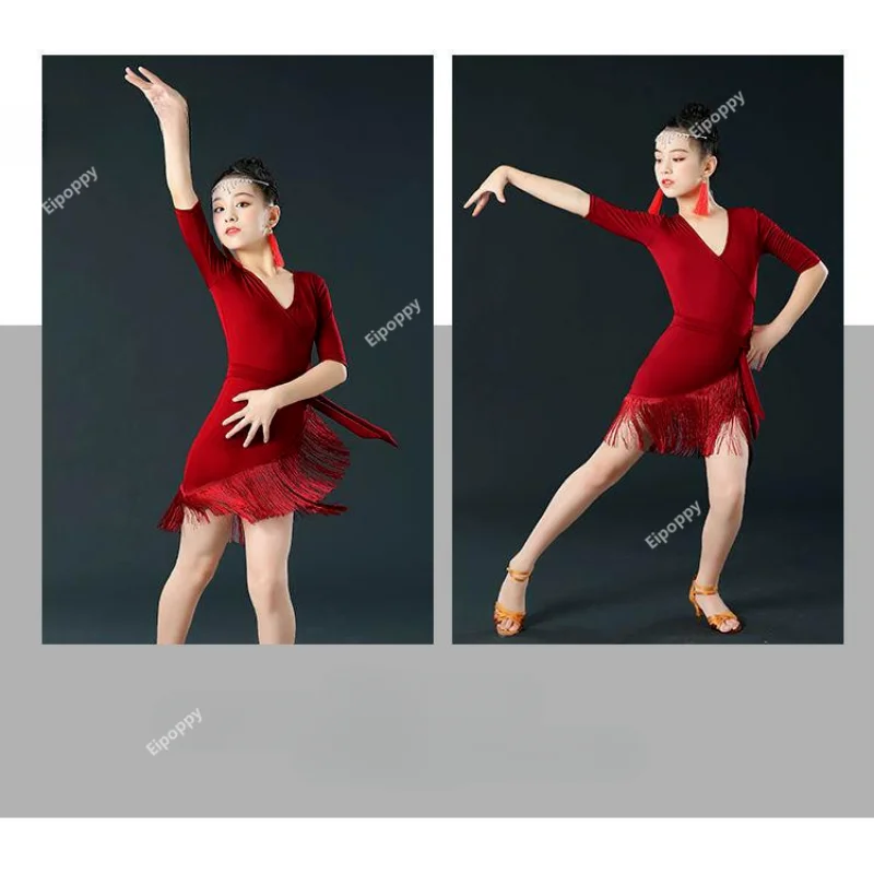 Кружевные сетчатые Современные платья для бальных танцев средней длины с