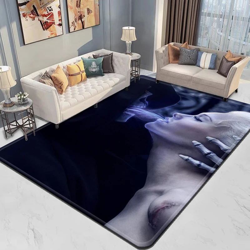 Ковер с 3D ужасами призраками и скелетом смерти кухонный коврик Придверный