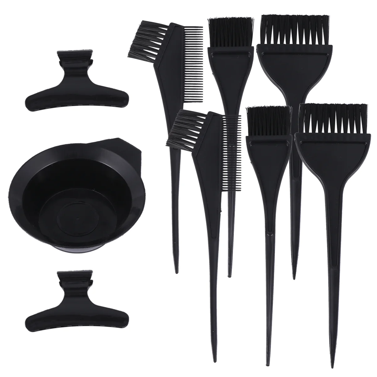 

9pcs Hair Dyeing Hair Color Brushes Hair Dye Bowls Salon Hair Clips Hair Coloring Tools for Hair Salon Barber