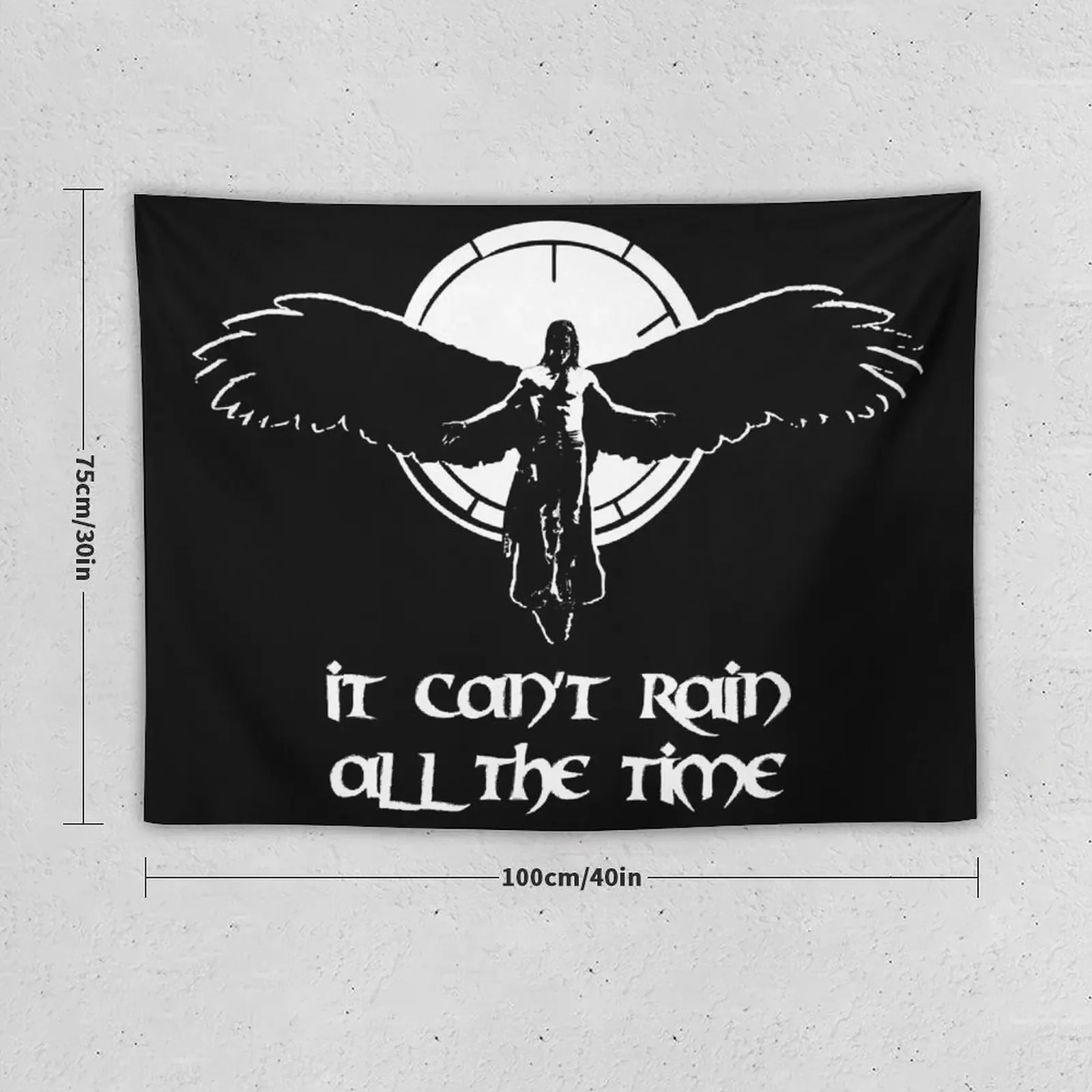 Гобелен с надписью Can't rain all the time корейский декор для комнат эстетический