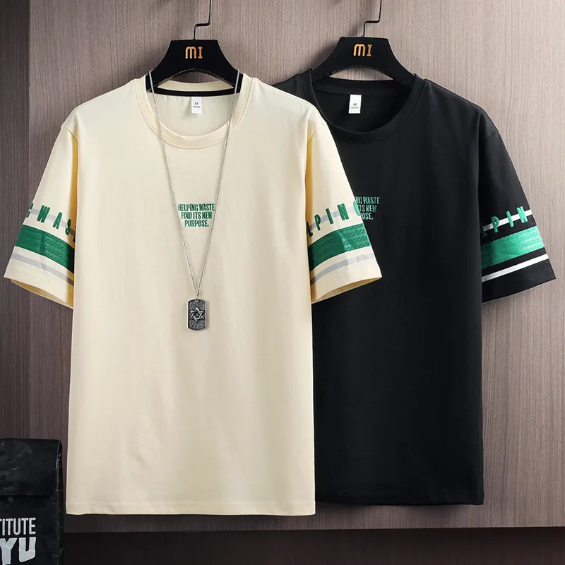 

Summer 2023 new half-sleeved short-sleeved loose crewneck men's T-shirt