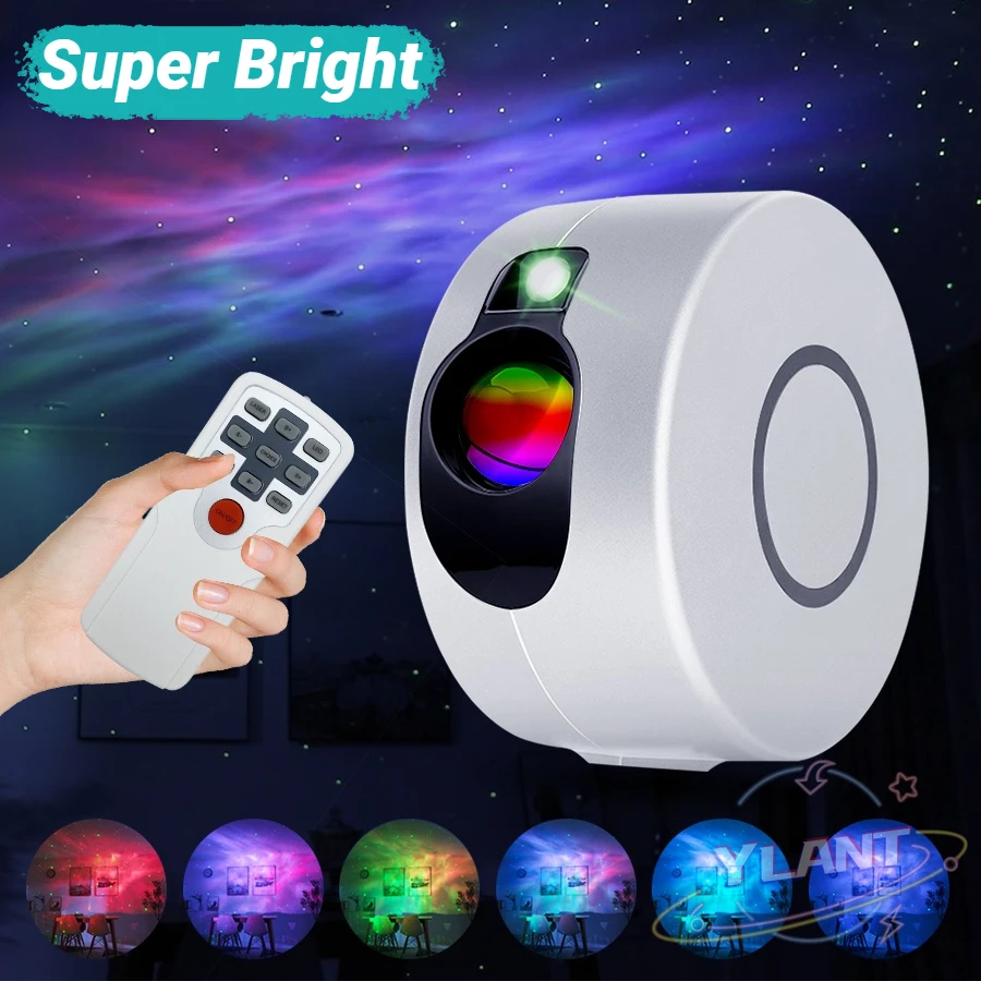 

YLANT Star Projector Light Colorful Nebula Cloud Laser Night Light Dynamic Galaxy Star Night Light for Bedroom Games Room Party