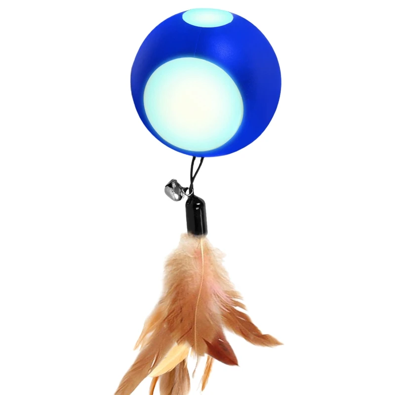 

for Cat Automatic Rolling Ball Toy with Feather USB Rechargeable for Puppy