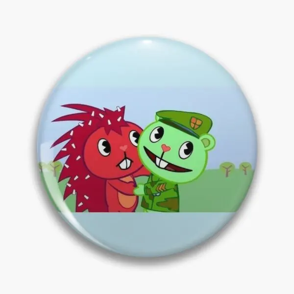 

Flippy X Flaky Soft Button Pin Gift Metal Hat Lover Badge Lapel Pin Cute Decor Funny Brooch Collar Clothes Jewelry Cartoon