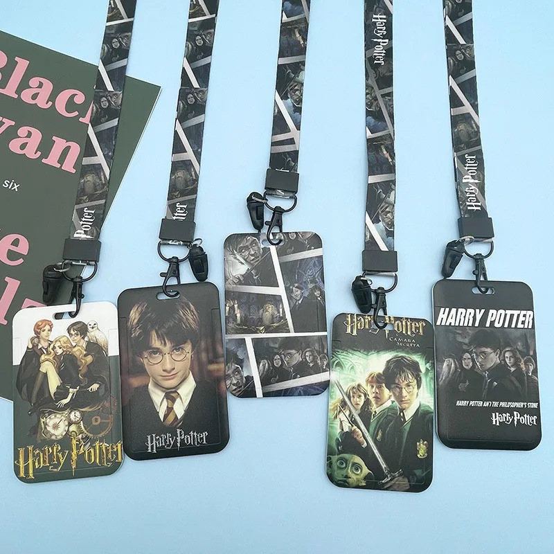 

Harry Potter Anime Card Set Certificate Set Subway Meal Card Student Campus Lanyard Cartoon Shuttle Card Hard Case
