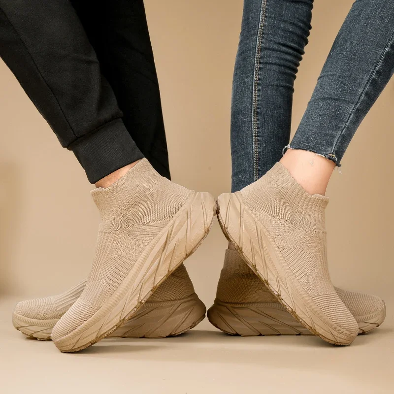 Кроссовки мужские сетчатые без шнуровки повседневная обувь для бега легкие