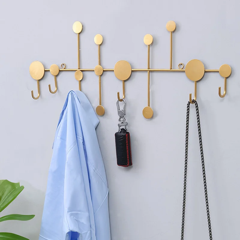 

Nordic simple hook home door back wall hook cloakroom fitting room storage decorative row hook