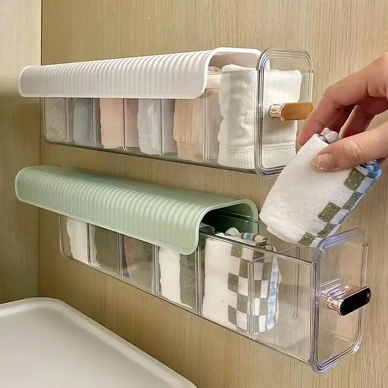 Ящик для хранения носков Стильная коробка нижнего белья Настенная подвесная