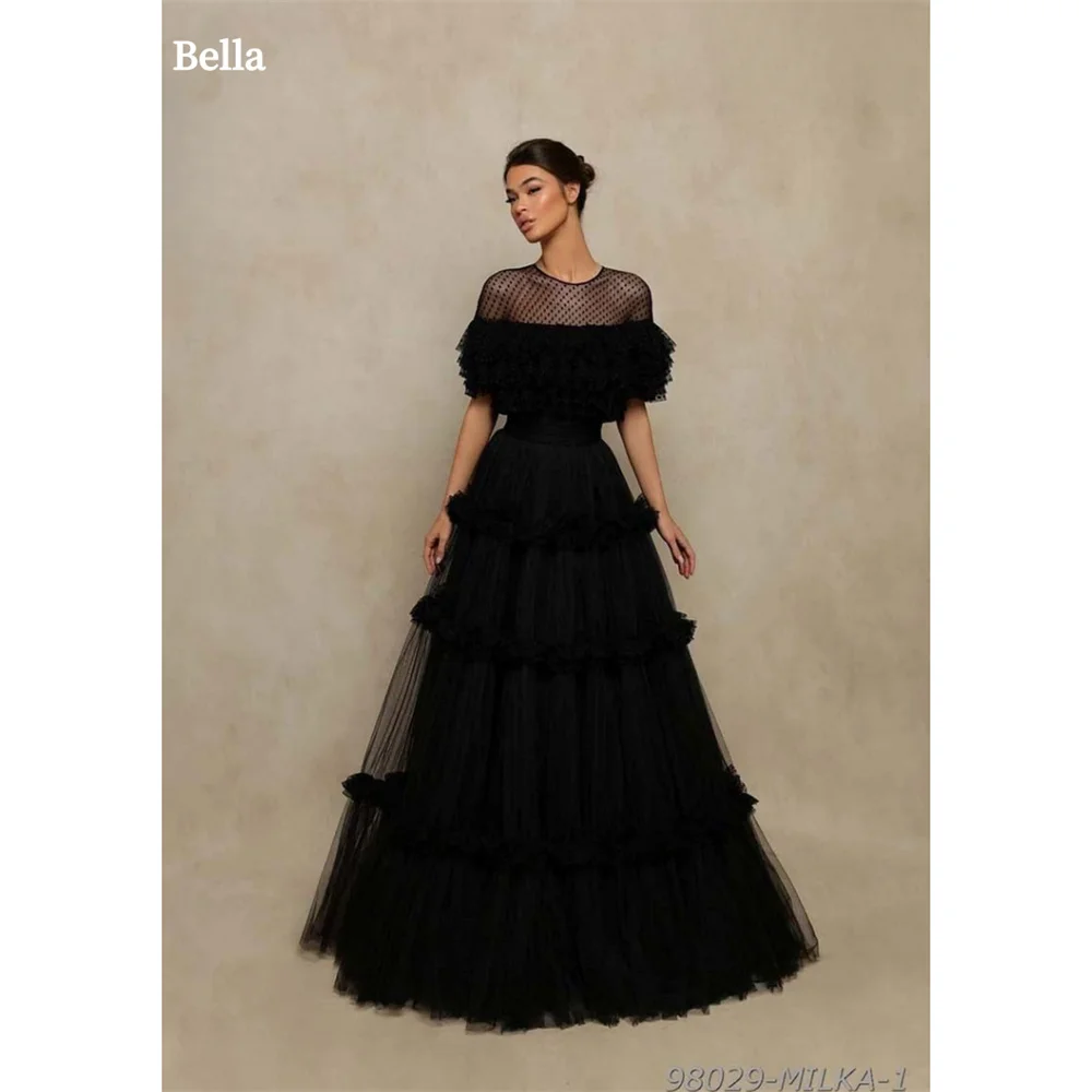 Женское вечернее Платье Bella Philosophy белое кружевное платье А-силуэта с круглым