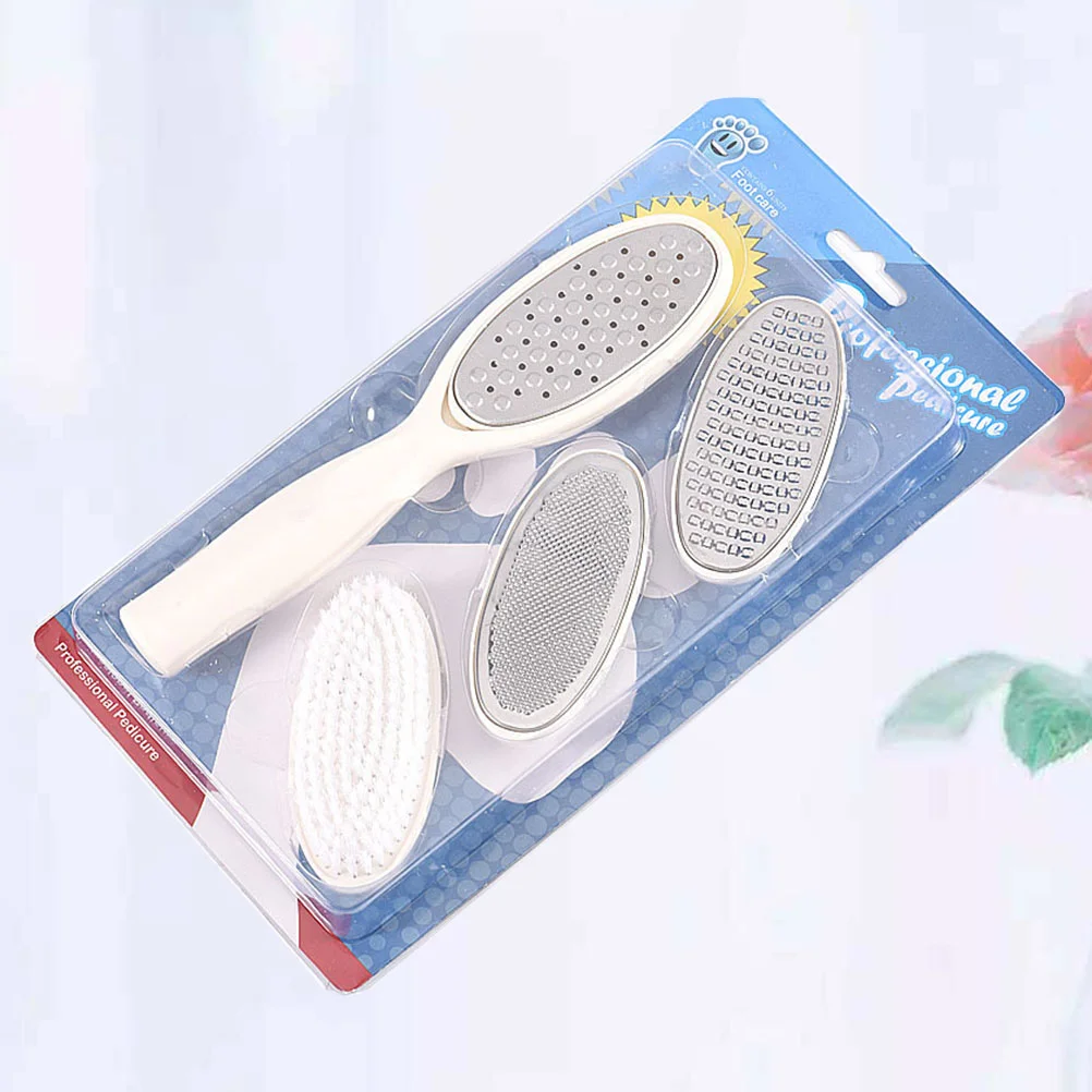 

4pcs Pedicure Tool Professional Home Multi-function Pedicure File Foot Grinder Brush