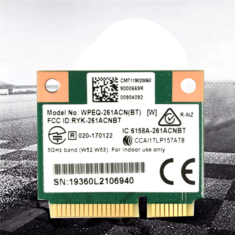 QCA6174 WPEQ-261ACN(BT) WIFI-карта 802.11AC 867M Bluetooth 4 2 WIFI 5 Mini PCIe Беспроводная карта