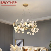 brother nordic creative pendant light firefly chandelier hanging lamp contemporary led fixtures for home
