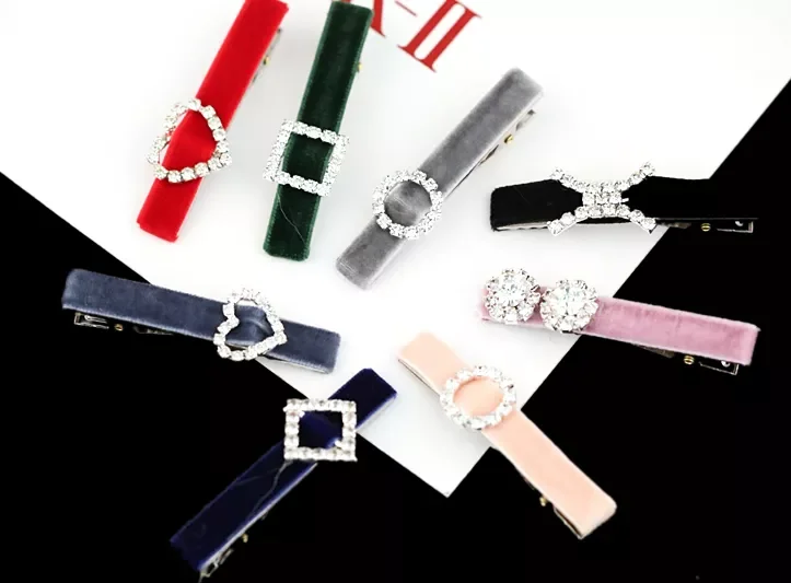 

3/8" 10mm Soft Comfortable Velvet Ribbon Headband Clips Bow Wedding Christmas Decoration