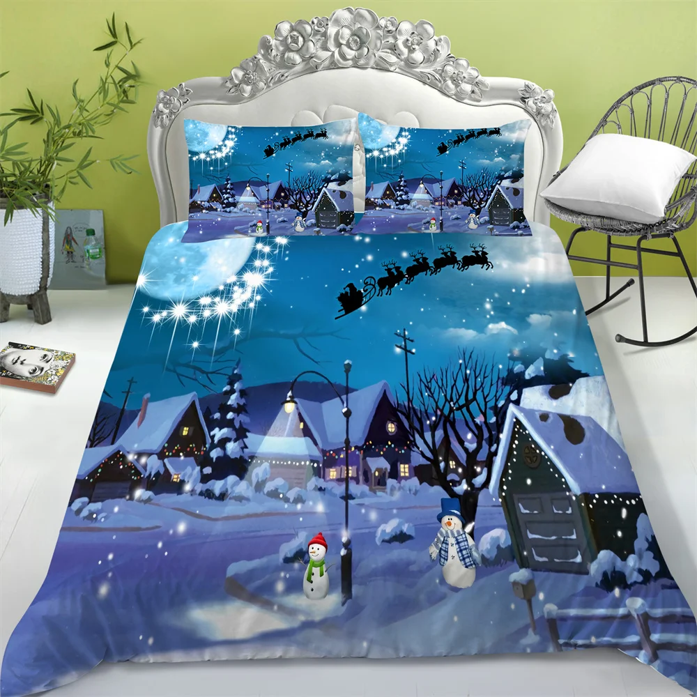 

Polyester Duvet Covers Christmas Style Bed Comforter Cover Newly Home Textiles Teens King Queen Size Bedroom Decor