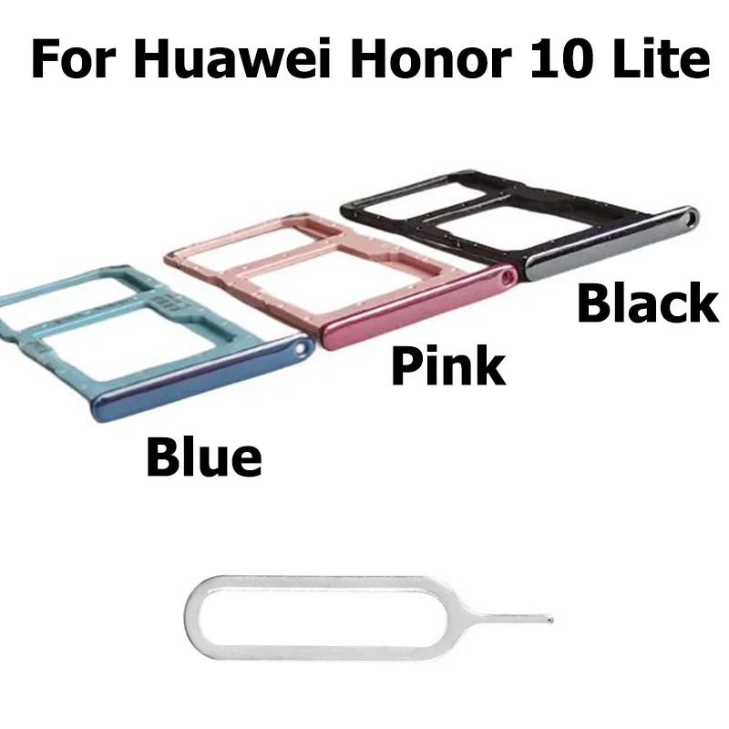 SD Micro SD Holder For Huawei Honor 10 Lite Sim Card Tray Connector Container Repair Parts