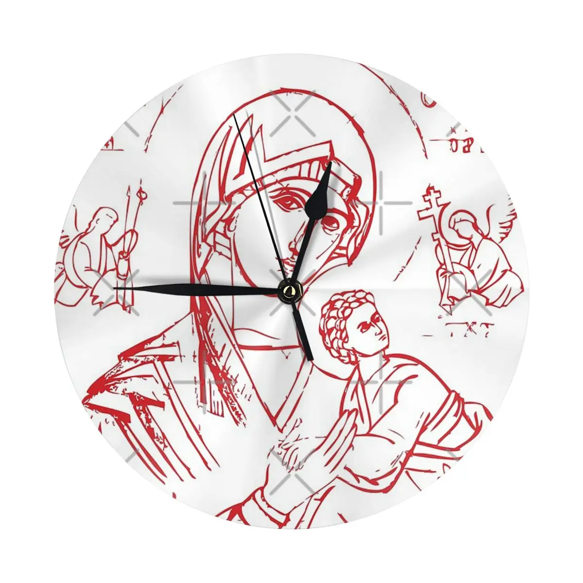 Настенные часы Theotokos-вечная помощь украшение комнаты круглые необходимые