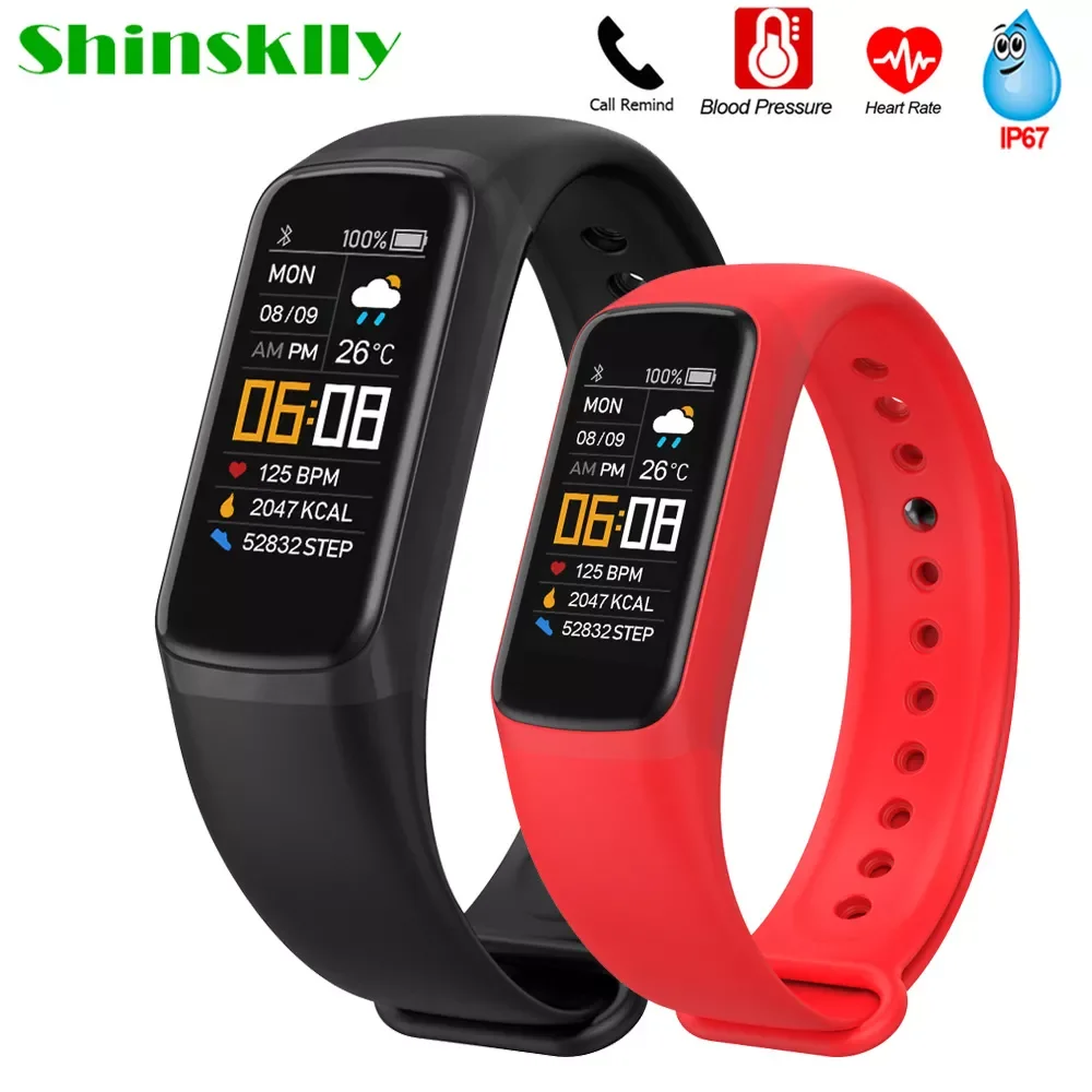 

2020 Smart Bracelet Watch Men Women Blood Pressure Fitness Bracelet Heart Rate Monitor Waterproof Activity Tracker Smartband