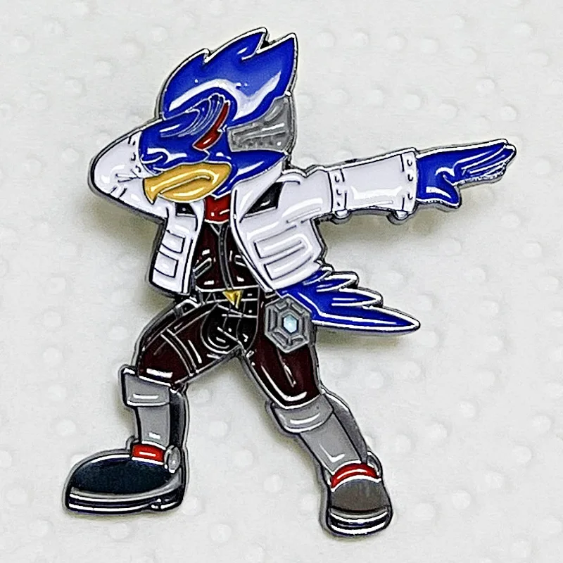 Эмалированная заколка Lylat Wars для рюкзака, портфеля, модных аксессуаров