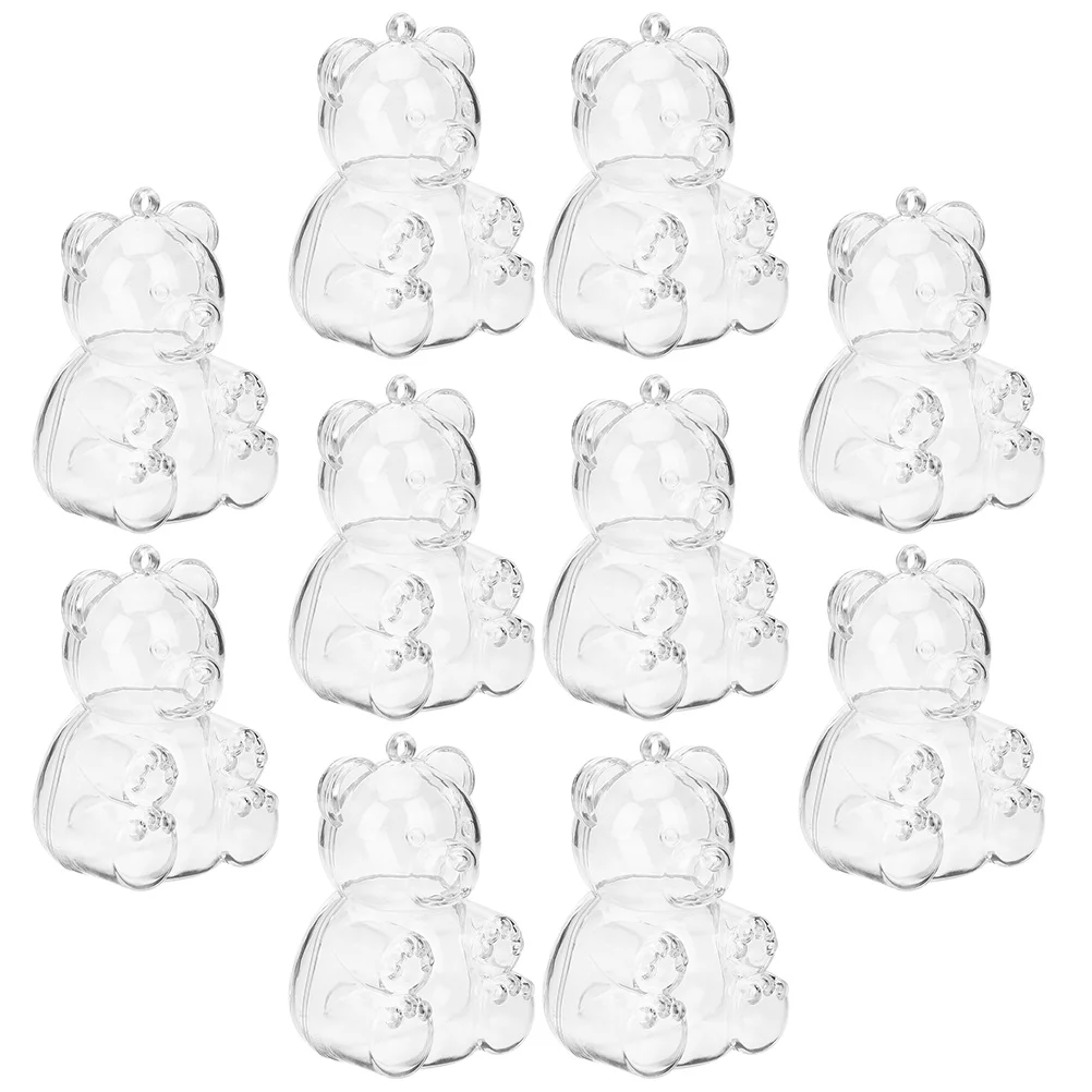 

10Pcs Small Treat Boxes Adorable Bear Shape Candy Containers Party Favor Packing Boxes Party Boxes