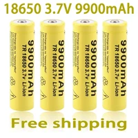 2 20pcslot 18650 battery 3 7v 9900mah rechargeable liion battery for led flashlight torch batery litio battery free shipping