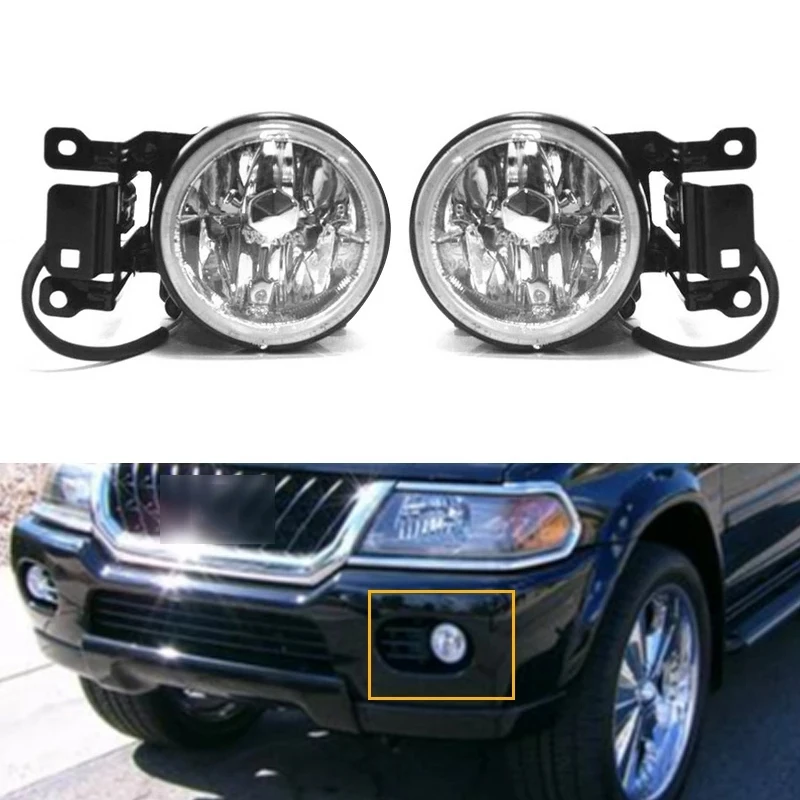 Передние противотуманные фары 2 шт. для Mitsubishi Pajero Montero Shogun Sport Challenger Nativa 1996-2011 MR496370