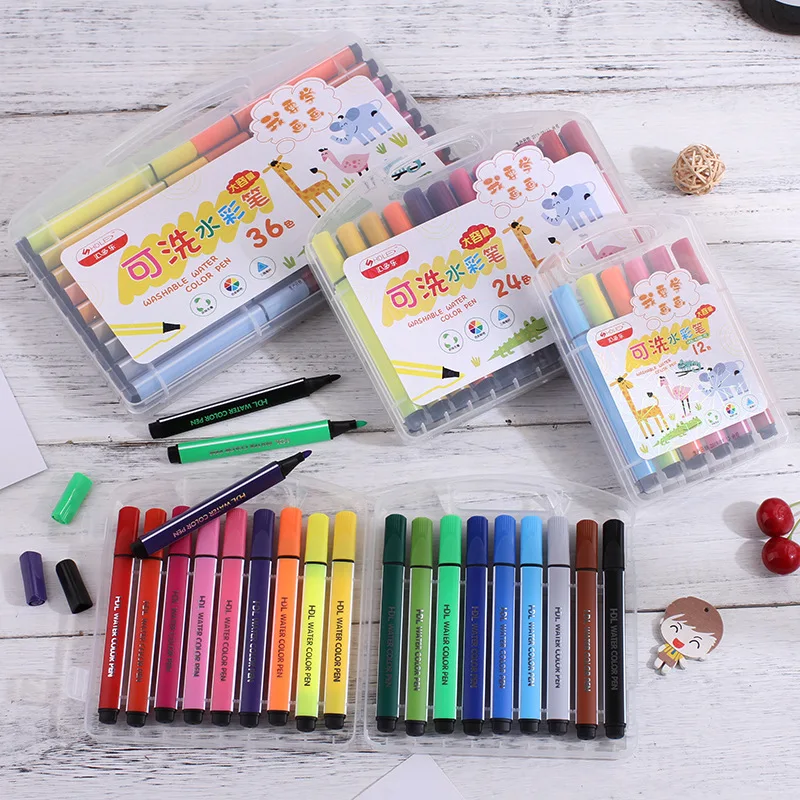 Watercolor Pen Student Stationery Water Color Crayons 056