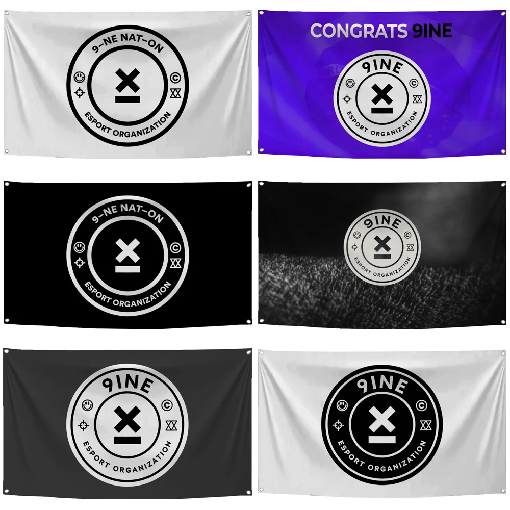 

2×3ft 3×5ft CS:GO MAJOR 9INE Squads Club Respon Support Flag Banner Tapestry Curtain