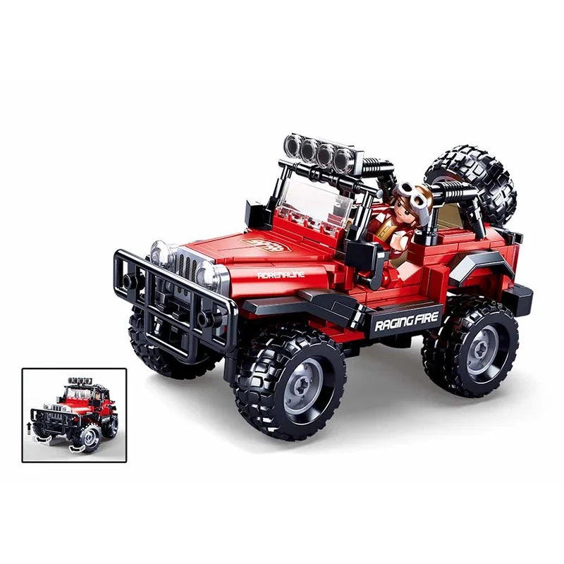 SLuban Building Blocks Gift for Kids SUV Off Road Car Model Educational Toy Children's Assembled Minifigures Hots |