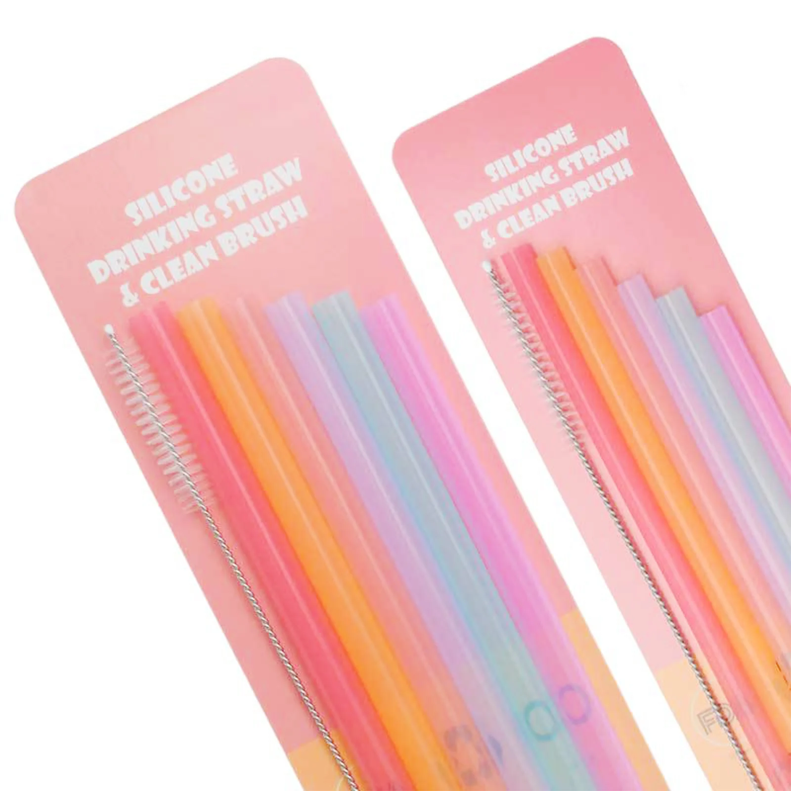

6 шт./компл. многоразовые силиконовые соломинки для питья, Складная Ткань с чистящими щетками, Детские вечерние, инструменты для кухни и бара