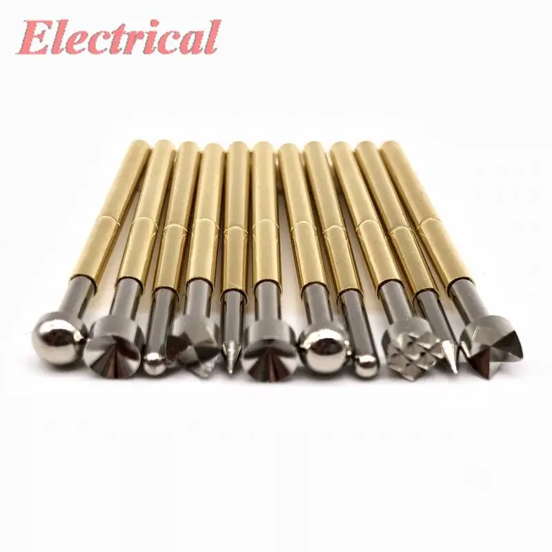 

Spring PCB ICT Testing Contact Probes Pin PA156-A B D G H E J Q1 Q2 T 2.36mm Dia. Hight Carbon Steel Test Probe Pin