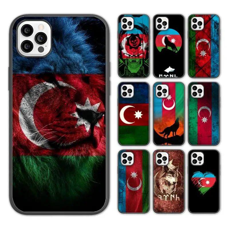 Чехол для телефона с флагом azerjan Buta iPhone 13 12 11 pro max mini x xs xr 7 8 5 se plus мягкий чехол чехлы
