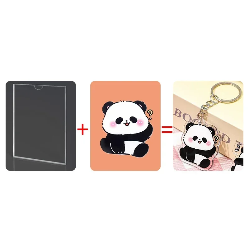 100 шт. 6/8/10 см акриловый брелок бесплатная настройка фото текст логотип школьная