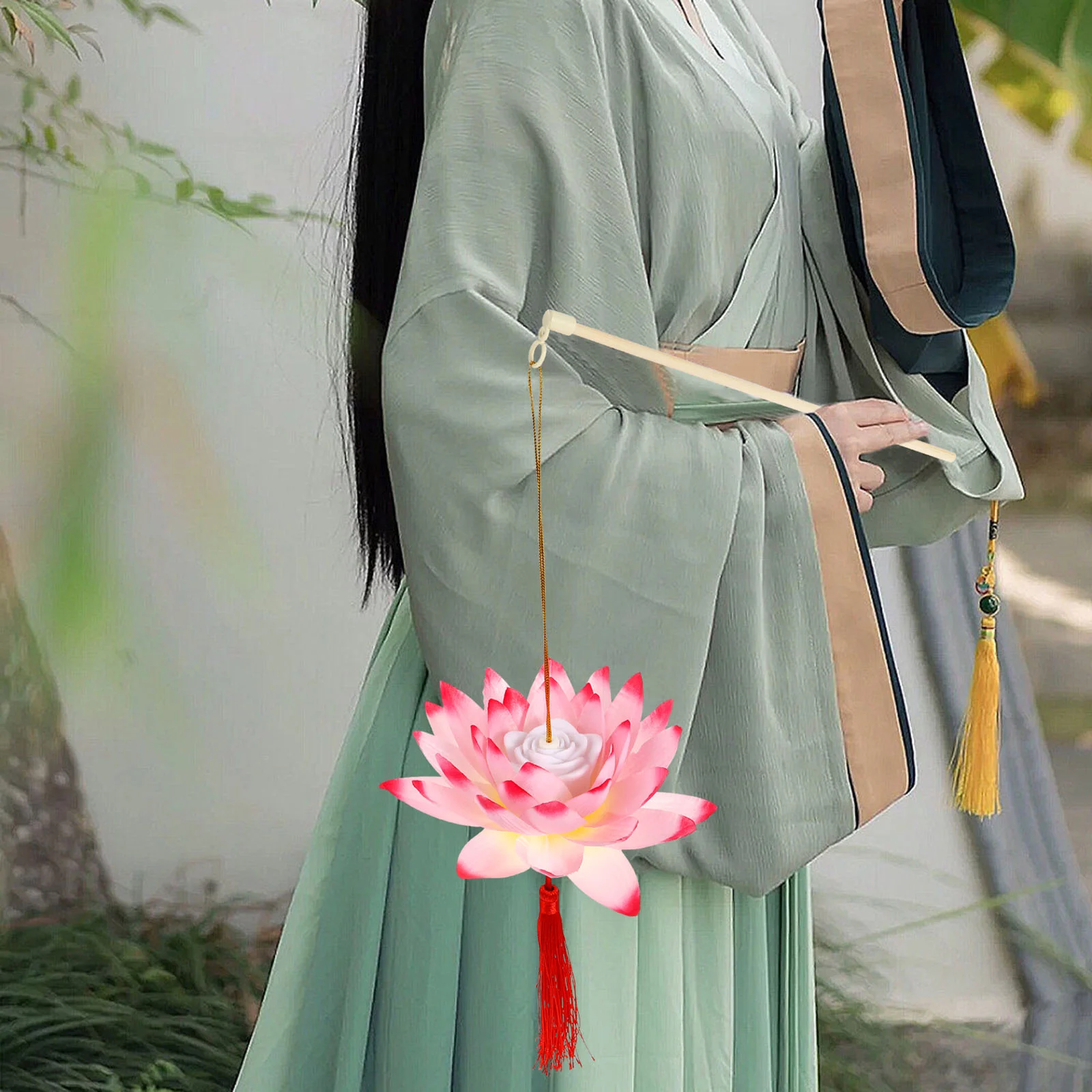 

Prayer Lotus Light Creative Durable Decorative Lotus Light Handheld Lotus Light for Praying Temple Home Decor