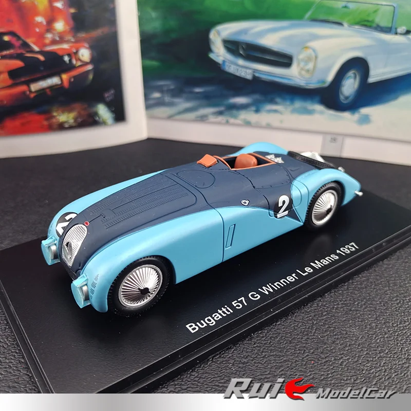 

Модель автомобиля из сплава, 1:43 Spark Bugatti 57 G 1937 24h Le Mans Winner