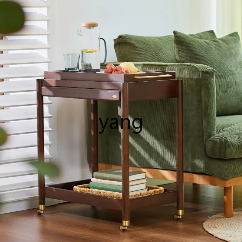 CCL Тележка из цельного дерева Домашняя мобильная кухня Чайная коммерческая