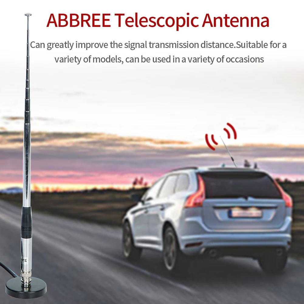 

Connector Adapter Telcscopic Antenna 130cm 27Mhz Accessories BNC Male For CB Walkie Talkie Parts With Magnetic