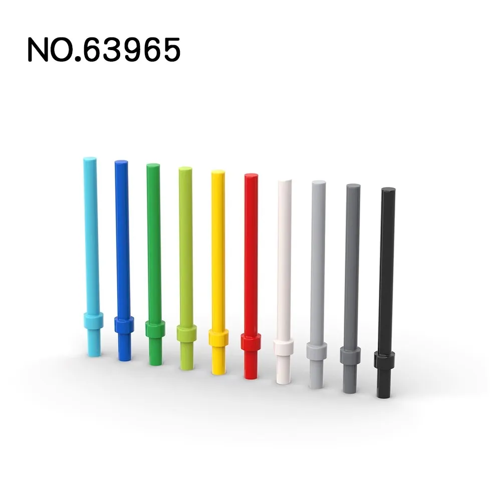 50 шт. MOC Parts 63965 18274 Bar 6L con anello di arresto mattoni compatbilyzacja Assmble fai da te blocchi particelle vari