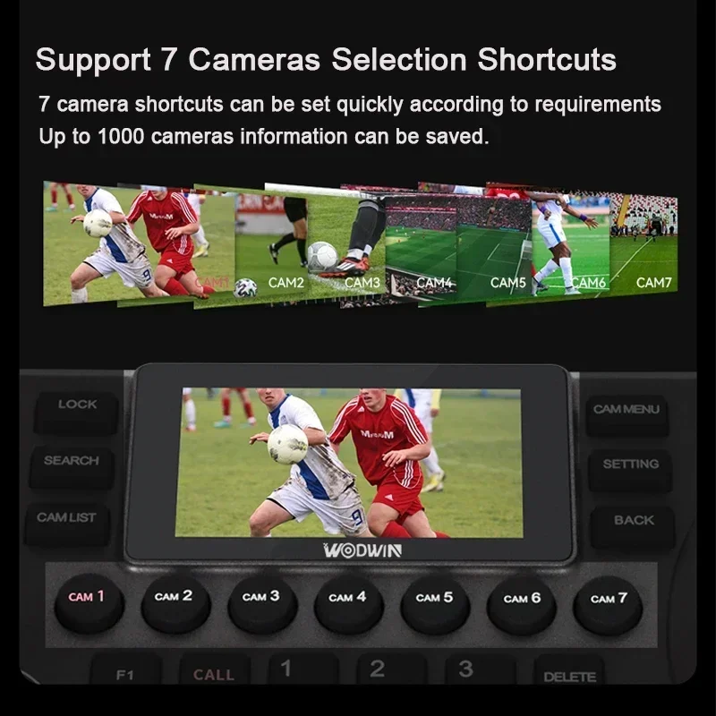 3-дюймовый ЖК-экран 4D-клавиатура NDI IP-джойстик PTZ-контроллер камера для