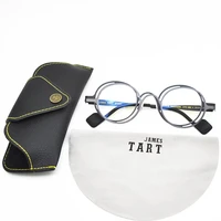 james tart 392 optical eyeglasses for unisex retro style anti blue light lens plate round full frame with box