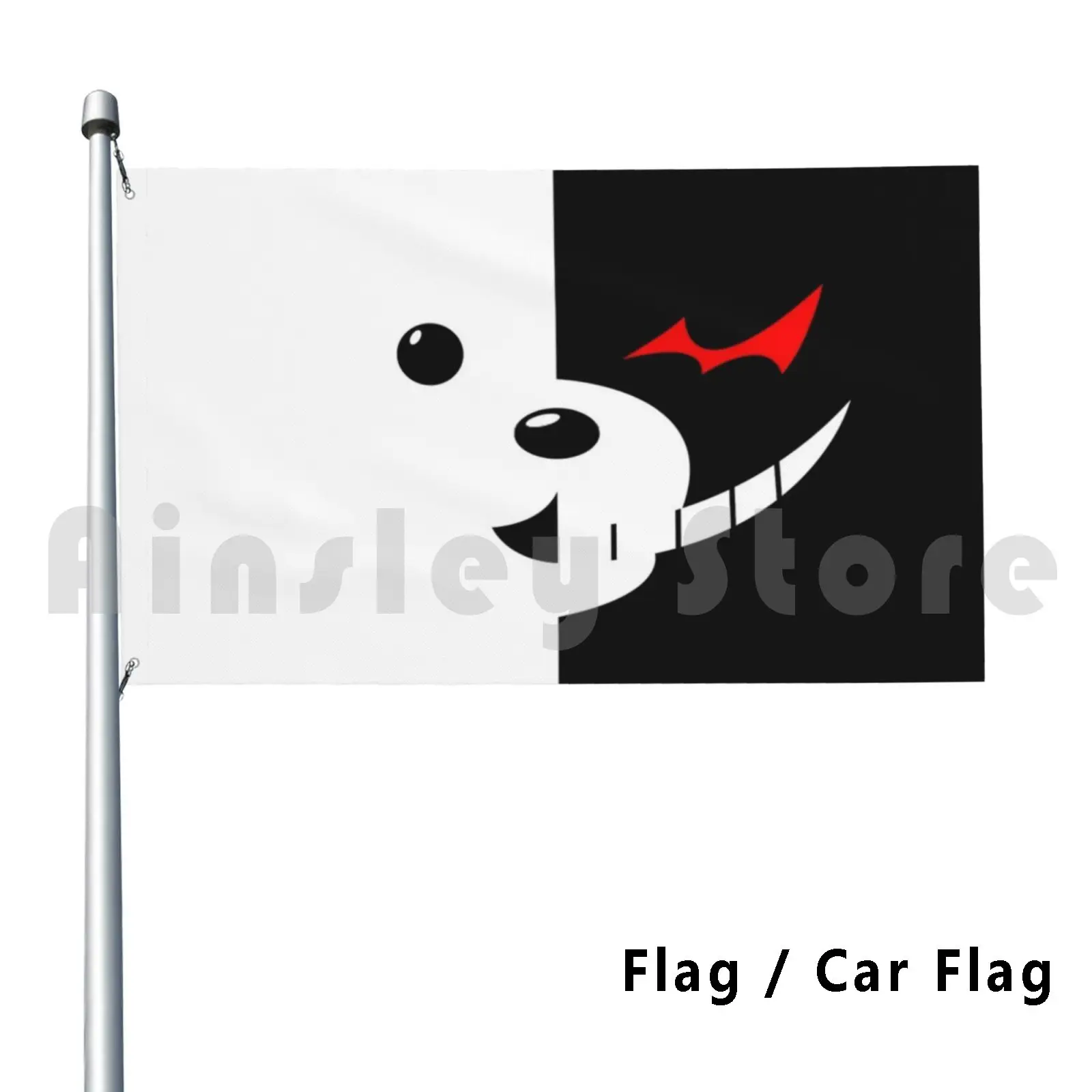 Монокума флаг автомобиля печать на заказ искусственные игрушки Тедди аниме