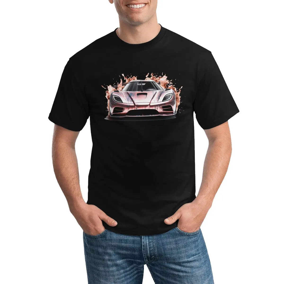

Футболка Ultimate в стиле ретро с изображением спортивного автомобиля, суперхудожественная смешная футболка с графическим рисунком, летняя футболка из 100 хлопка, футболки