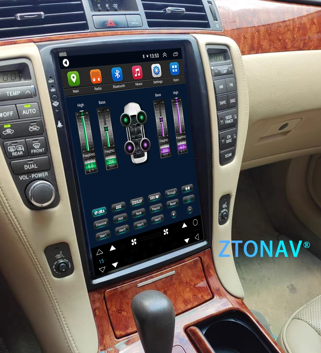 Стереомагнитола Tesla с экраном для Toyota Crown 2005 2006 2007 2008 2009 Android автомобильный