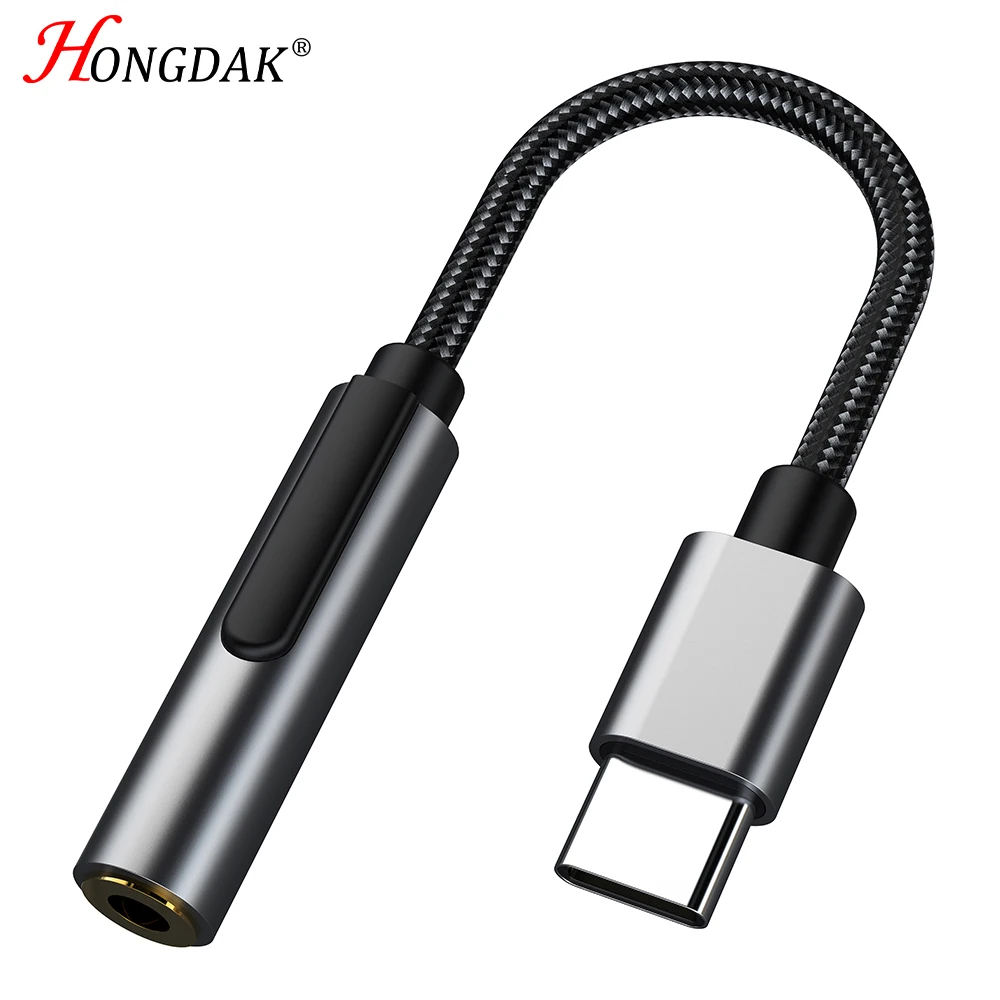 

USB Type C Audio Adapter Type-C Male to 3,5mm Female HiFi DAC Конвертер для наушников Аксессуары для мобильных телефонов