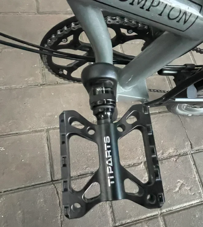 Фото Педали TIPARTS Double-X из алюминиевого сплава для складных велосипедов Brompton, шоссейных велосипедов, легкие велосипедные педали. №1