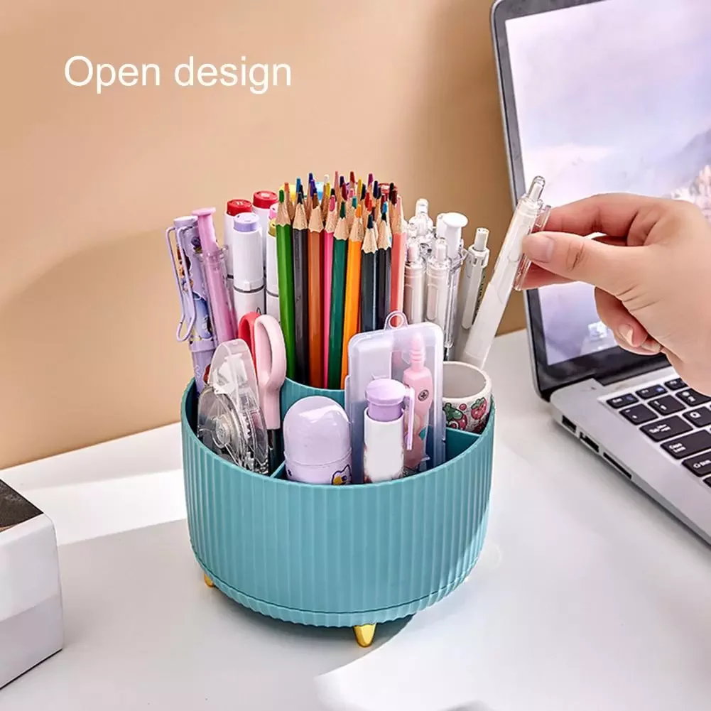 

Cosmetic Holder Useful Solid Color Large Capacity Bedroom Desktop Lipstick Eyebrow Pen Storage Box for Household