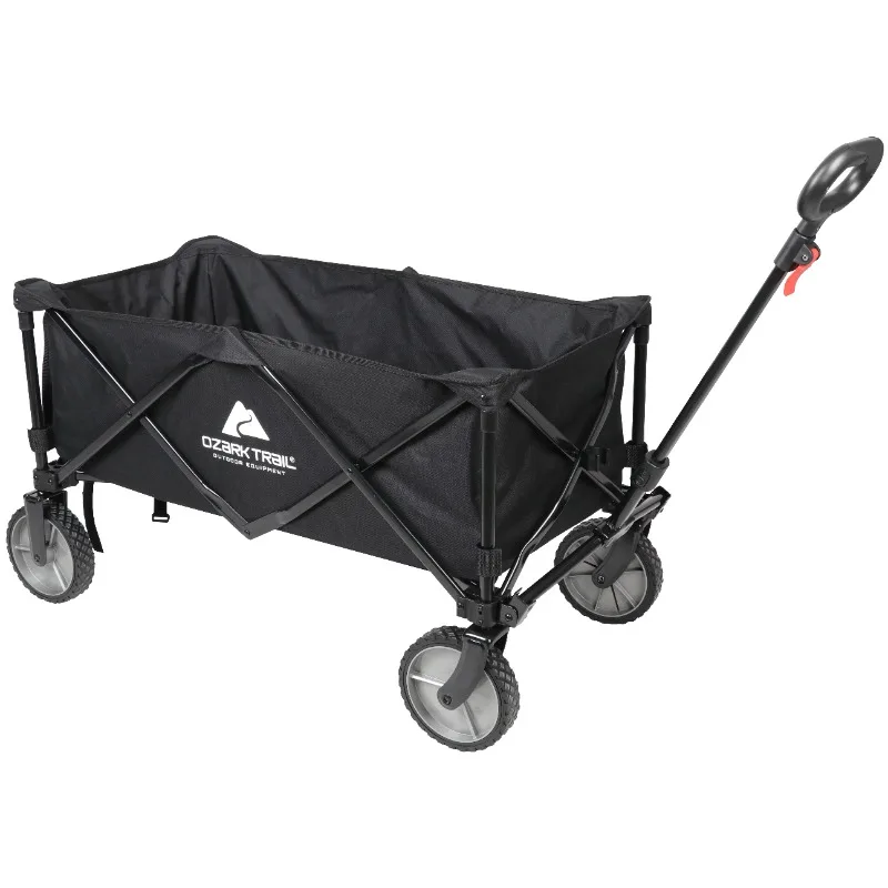 

Ozark Trail Multi-Purpose Big Bucket Cart, Black Wagon