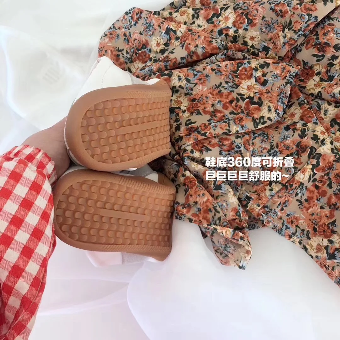 Ladies Flat Shoes  Sneakers Microfiber Solid Color Non-Slip Breathable  Casual    Small White