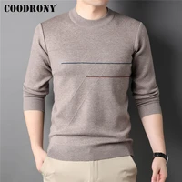 coodrony brand o neck knitted sweater men clothing autumn winter new arrival high quality fashion striped pullover homme z1066