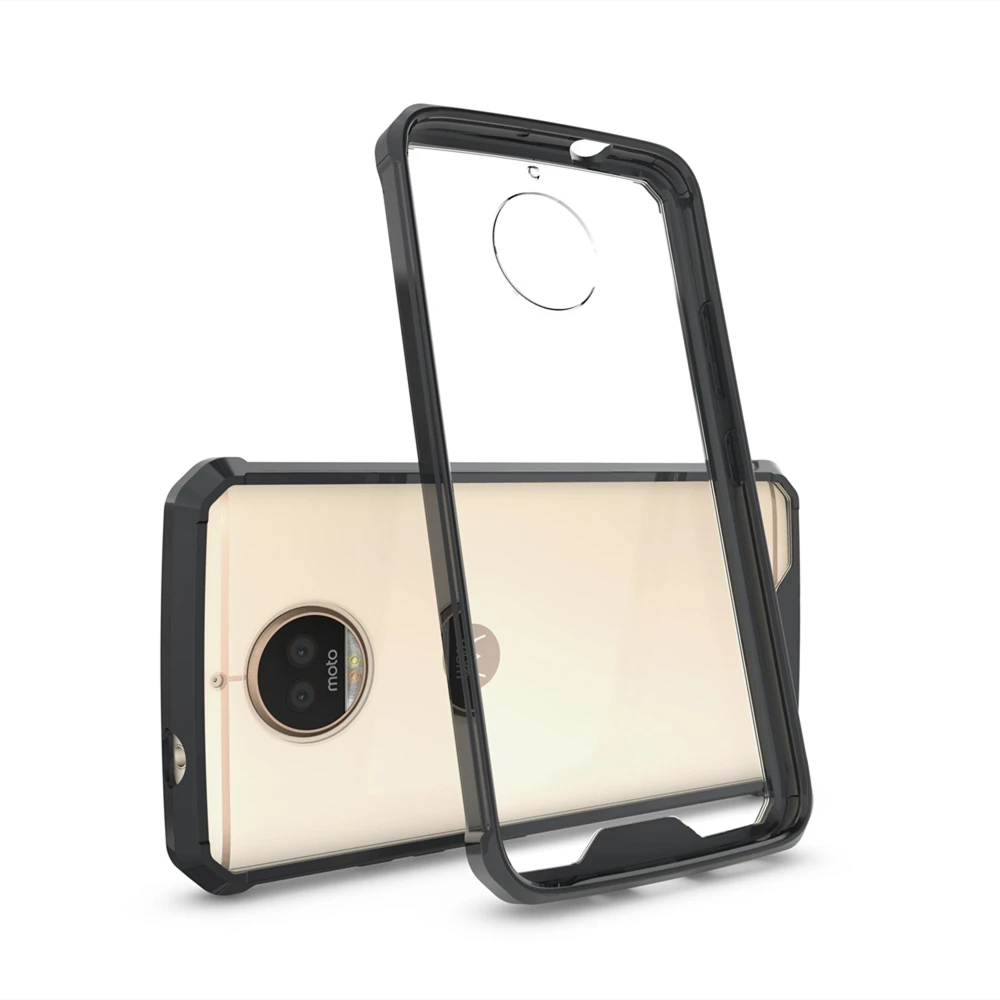 Ультратонкий Прозрачный Прочный бампер для Moto G5S Plus противоударный защитный