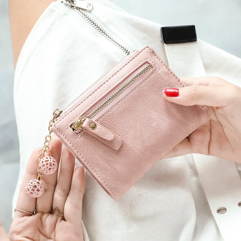 

Cute Wallets PU Women Wallets Fashion Short Wallet Student Coin Purse Card Holder Ladies Clutch Bag Cat Small Female Purse